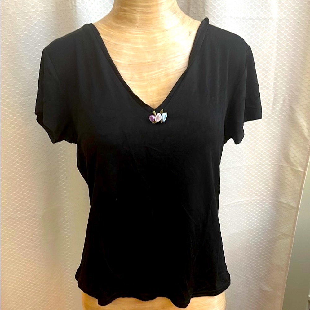 Catalyst Short Sleeve Black Top